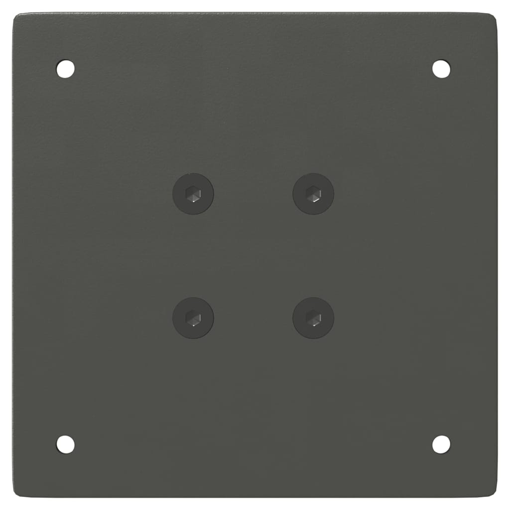 Bartischbeine 4 Stk. Schwarz 100-102 cm Stahl