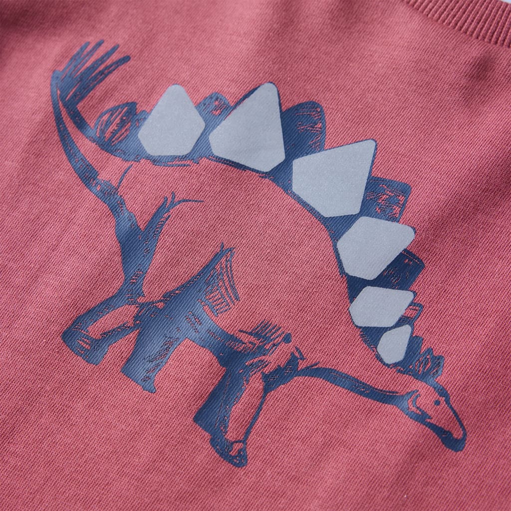 Kinder-Langarmshirt Dunkelrot 116