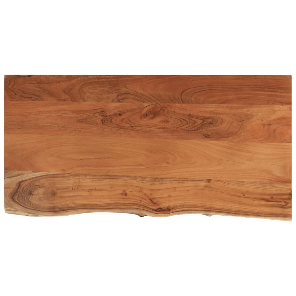 Wandregal 40x20x2,5 cm Rechteckig Massivholz Akazie Baumkante