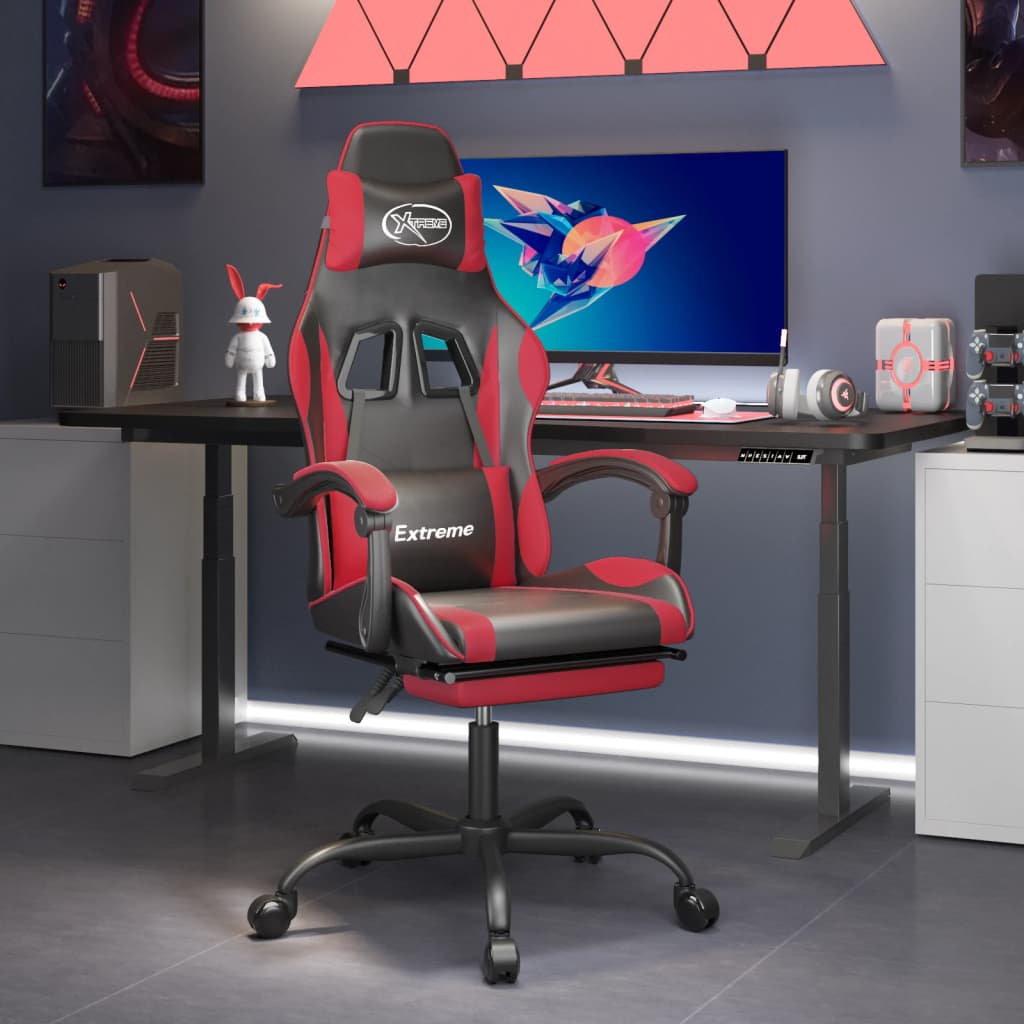 Gaming-Stuhl Schwarz und Golden Kunstleder
