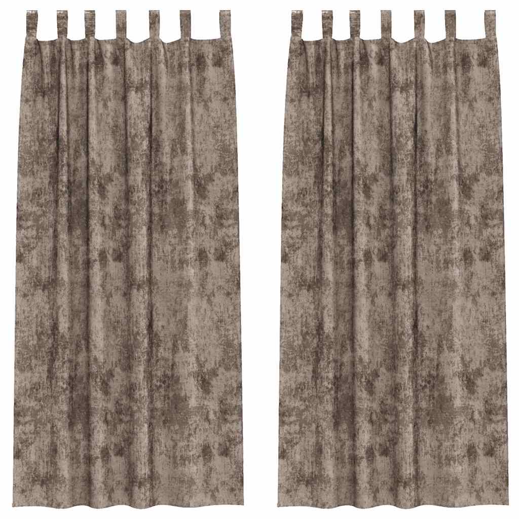 Samtvorhänge mit Vorhängen 2 pcs Weinrot 140 x 140 cm Samt