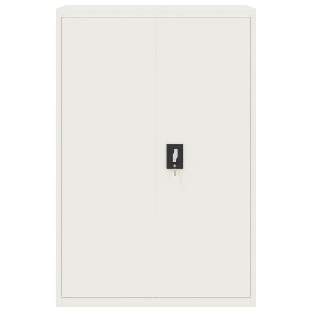 Aktenschrank Weiß 90x40x110 cm Stahl