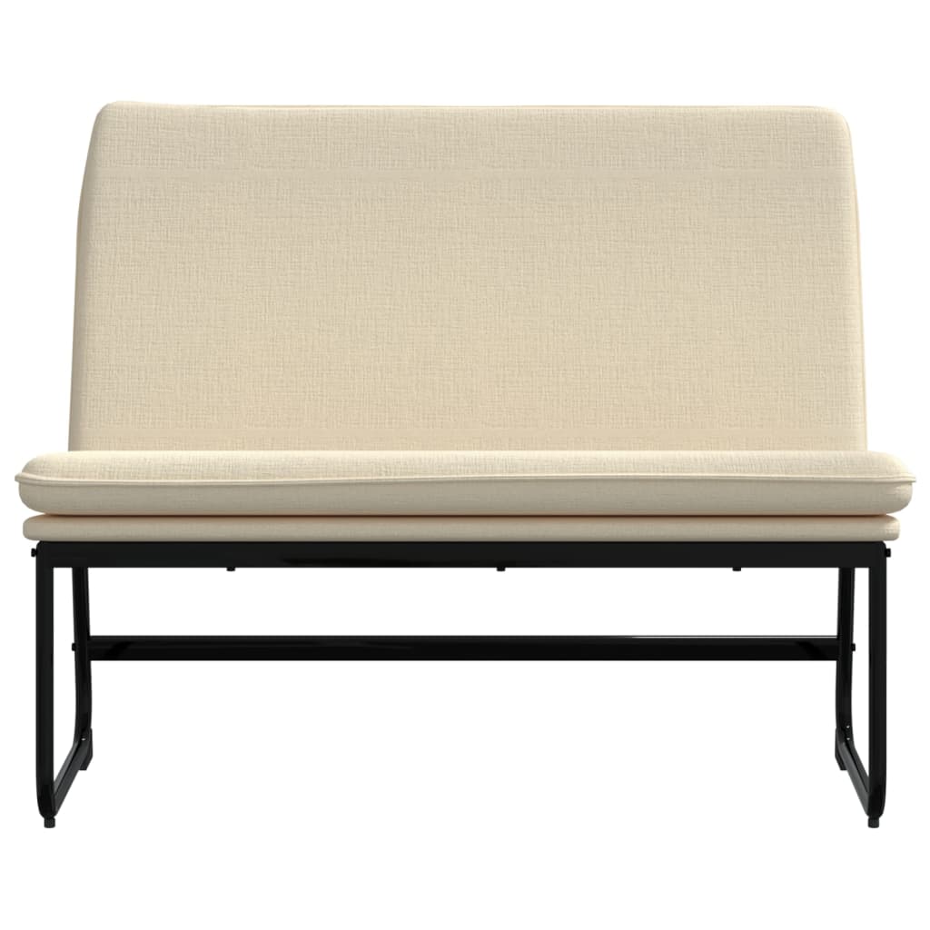 Sitzbank Hellgrau 100x75x76 cm Stoff