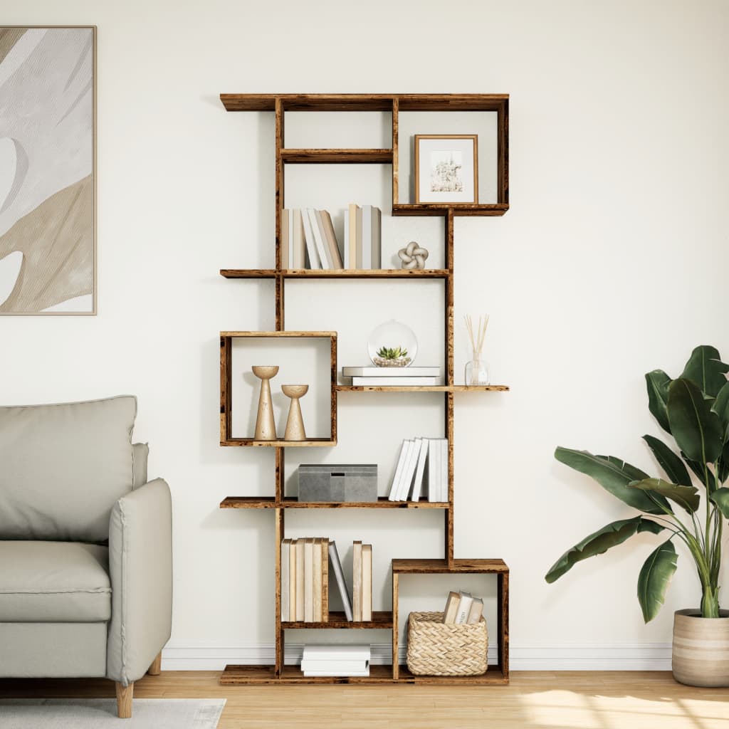 Bücherregal Weiß 92x29x188 cm Holzwerkstoff