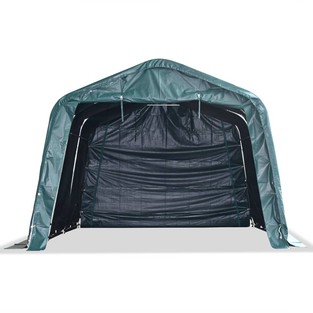 Weidezelt PVC 550 g/m² 3,3×3,2 m Dunkelgrün