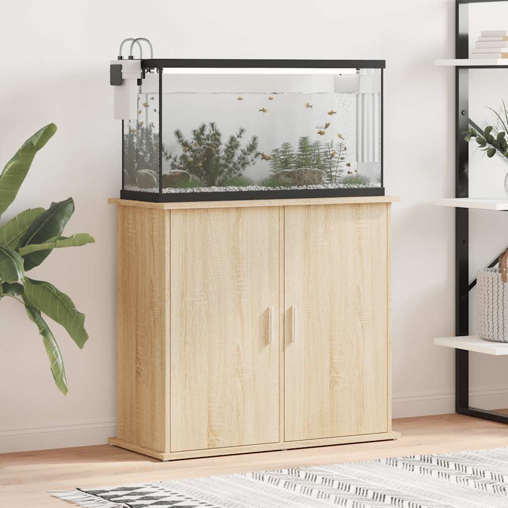 Aquariumständer Weiß 81x36x73 cm Holzwerkstoff