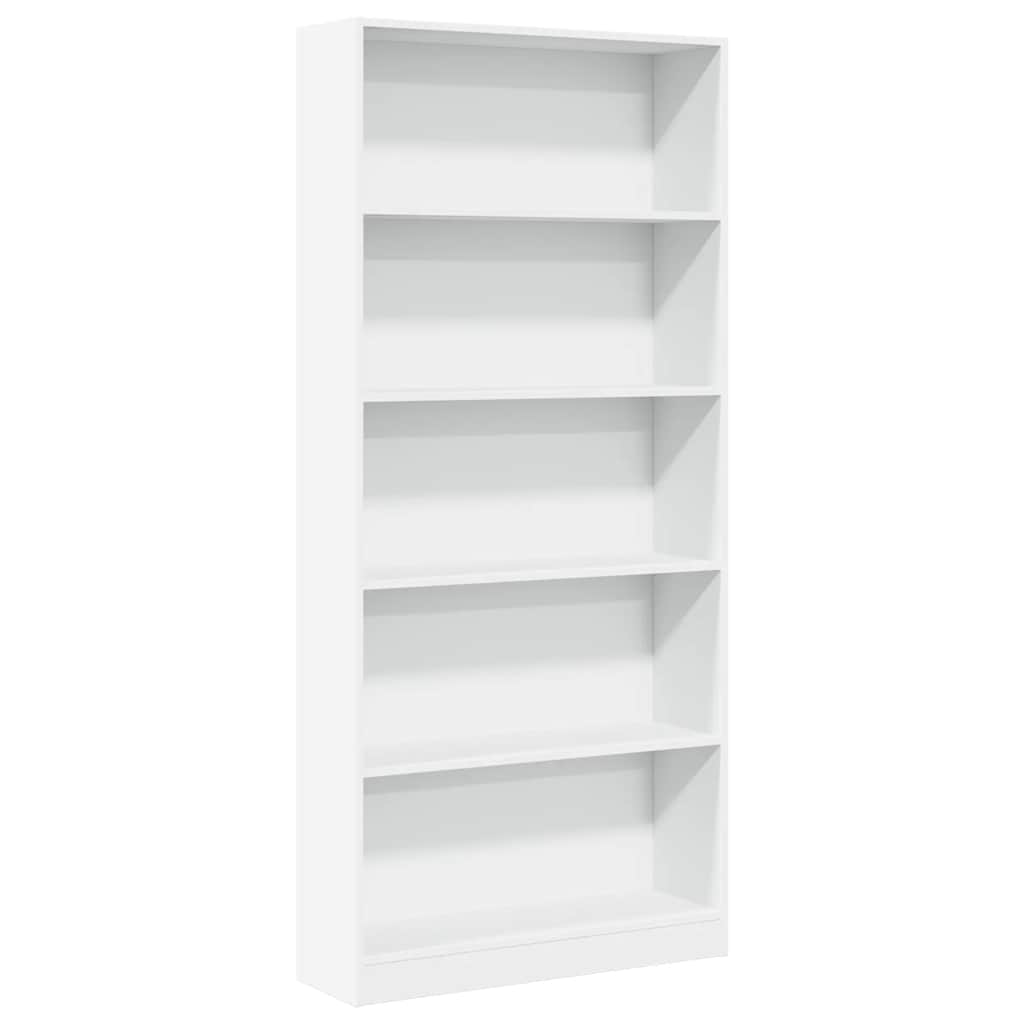 Bücherregal Weiß 40x24x75 cm Holzwerkstoff