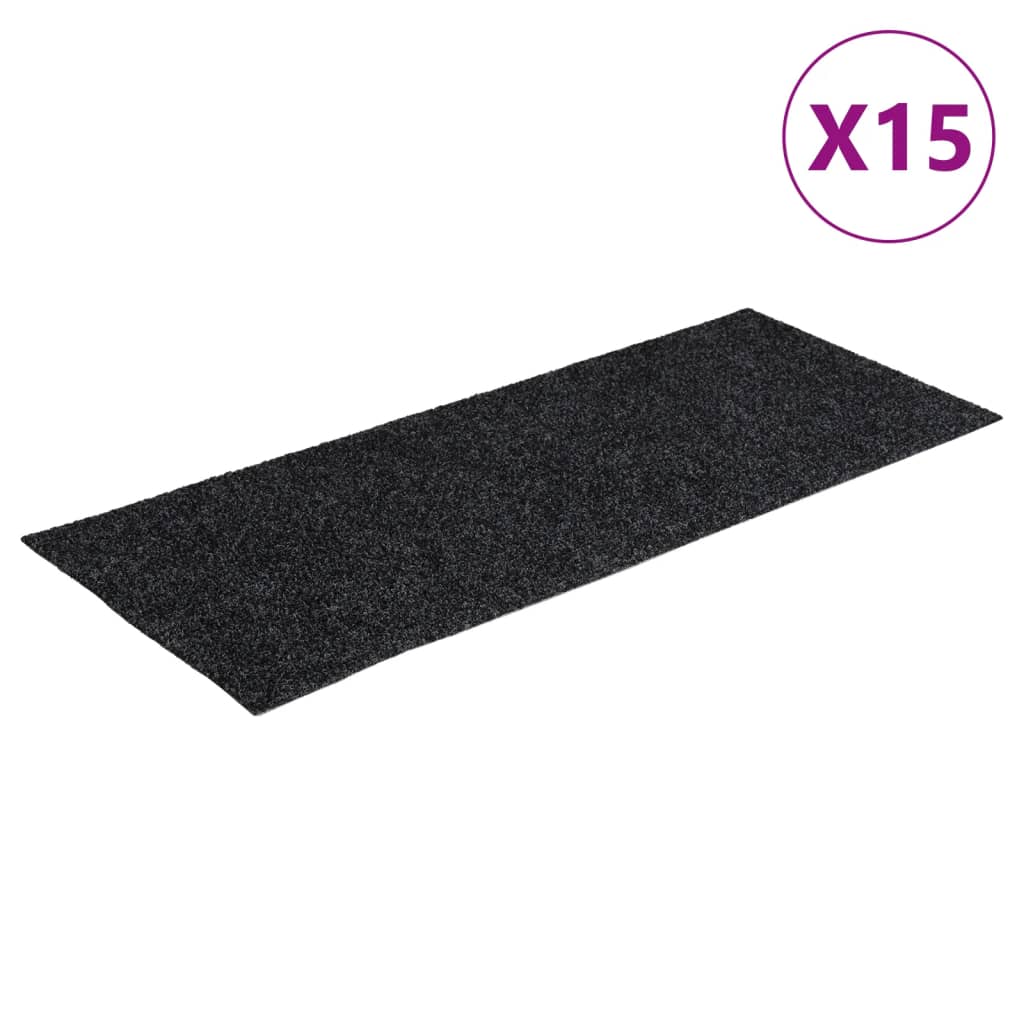 Stufenmatten Selbstklebend 15 Stk. 60x25 cm Hellbraun Rechteckig