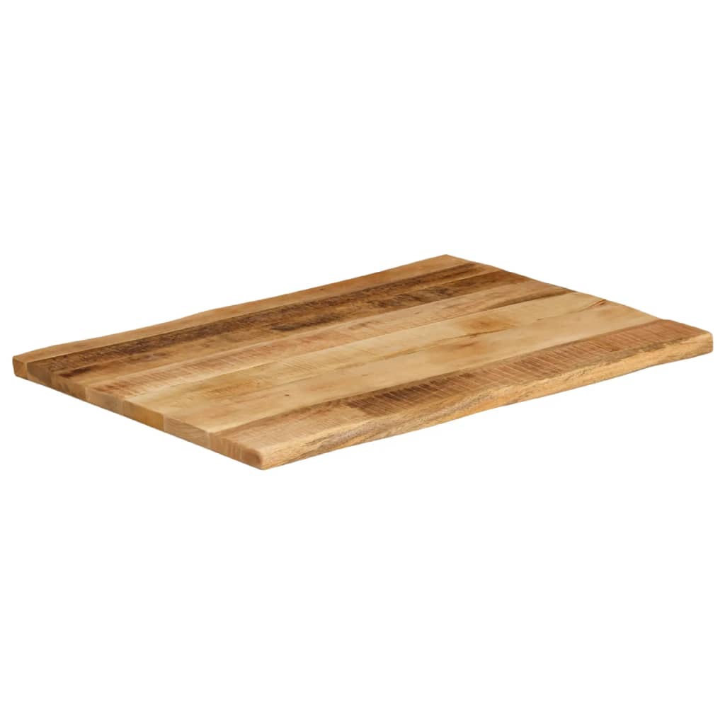 Tischplatte 40x40x2,5 cm Rechteckig Massivholz Akazie Baumkante