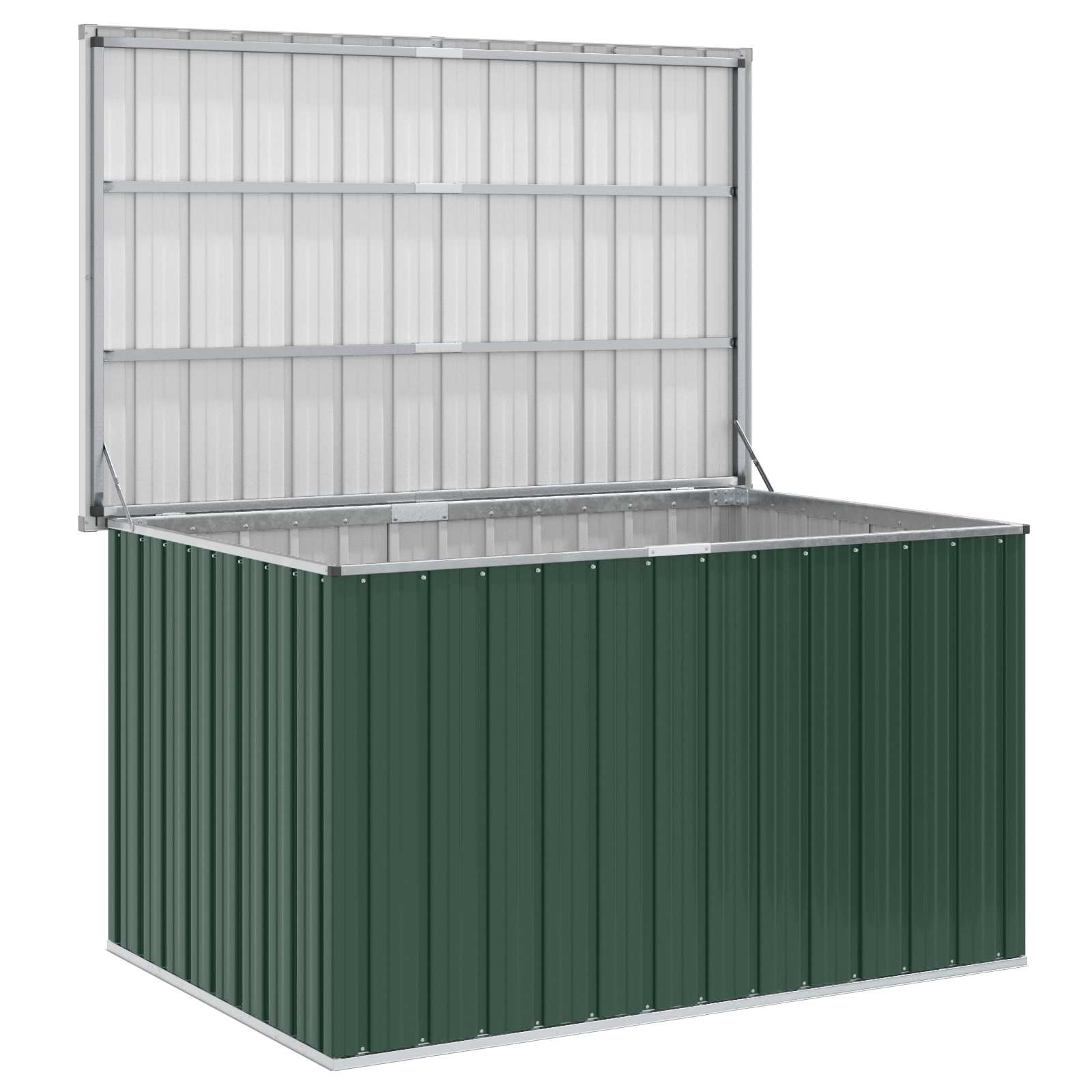 Außenlagerbox Holz 109 x 67 x 65 cm Verzinkter Stahl