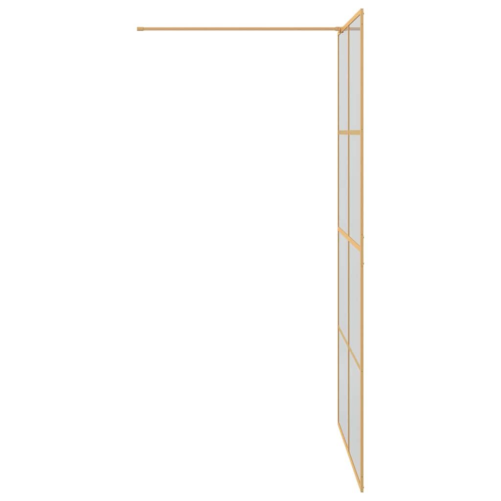 Duschwand für Begehbare Dusche mit Klarem ESG Glas 80x195 cm