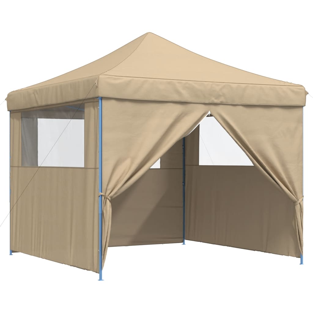 Partyzelt Faltbar Pop-Up Schwarz 292x292x315 cm