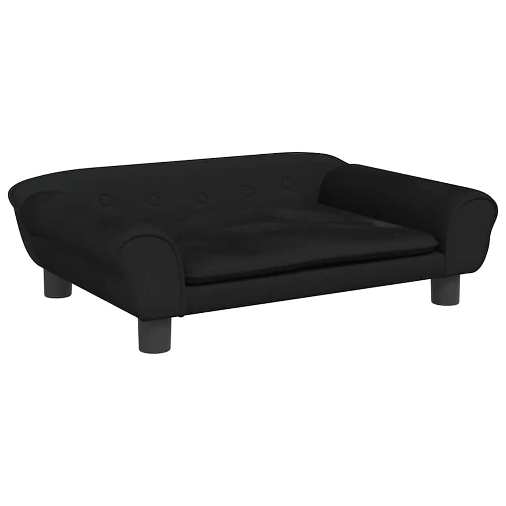 Kindersofa Blau 100x50x26 cm Samt