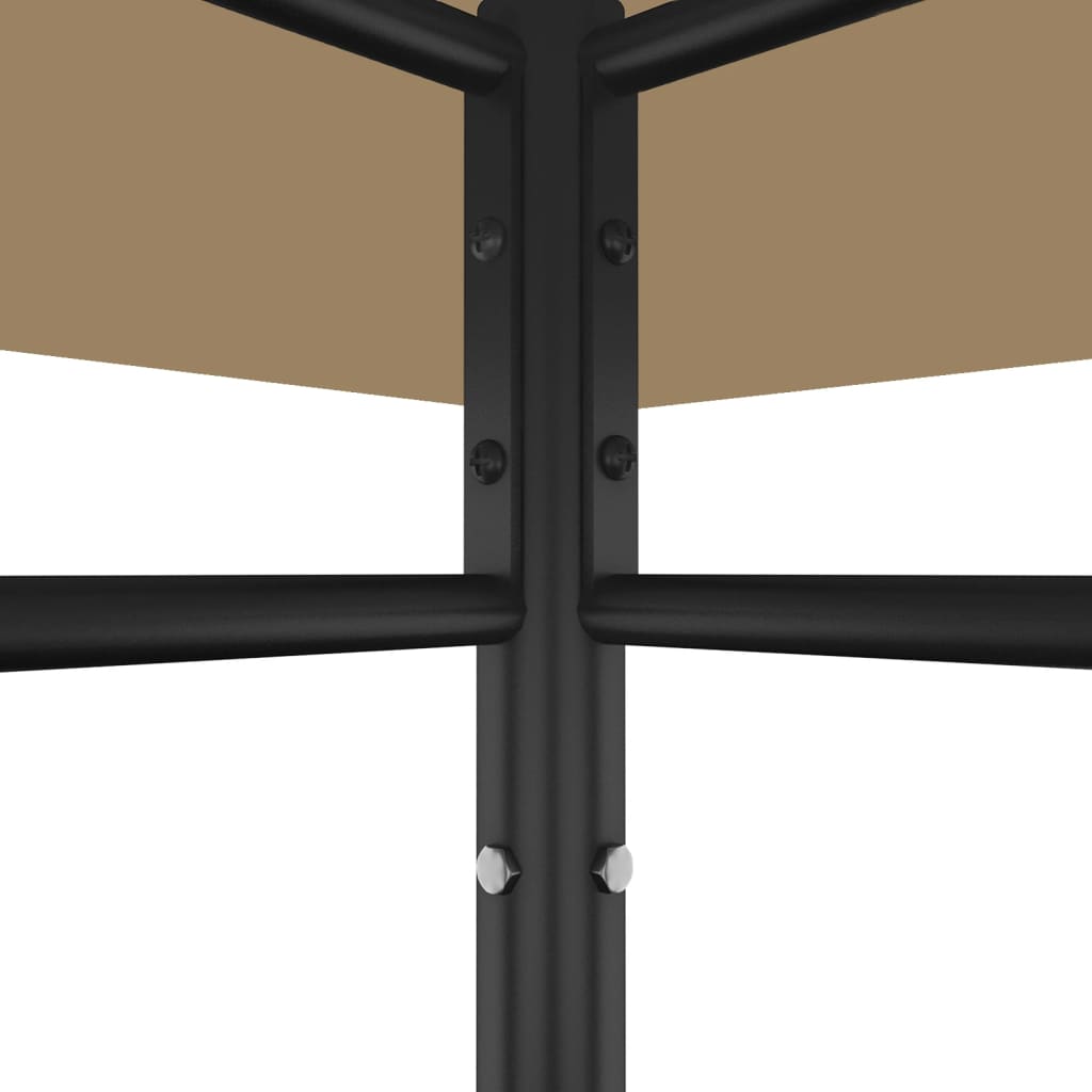 Pavillon 3x3x2,7 m Anthrazit 180 g/m²
