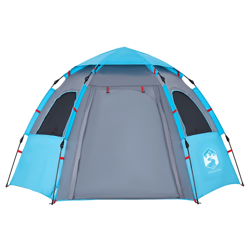 Campingzelt 4 Personen Grün Quick Release