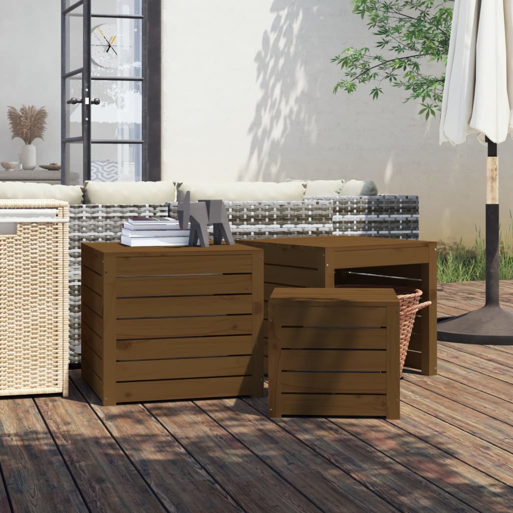 Gartenbox 101x50,5x46,5 cm Massivholz Kiefer
