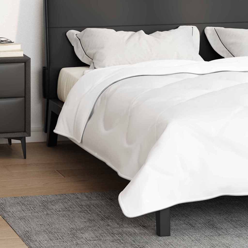 2-in-1 Bettdecke Weiß 135 x 200 cm Polyester