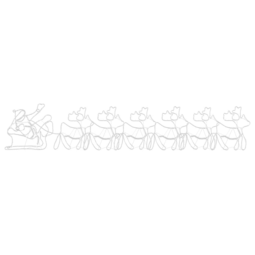Weihnachtsdekoration mit 1224 LEDs Mehrfarbig 69 x 79 cm PVC