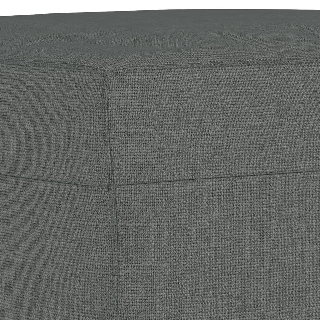 4-tlg. Sofagarnitur mit Kissen Braun Stoff