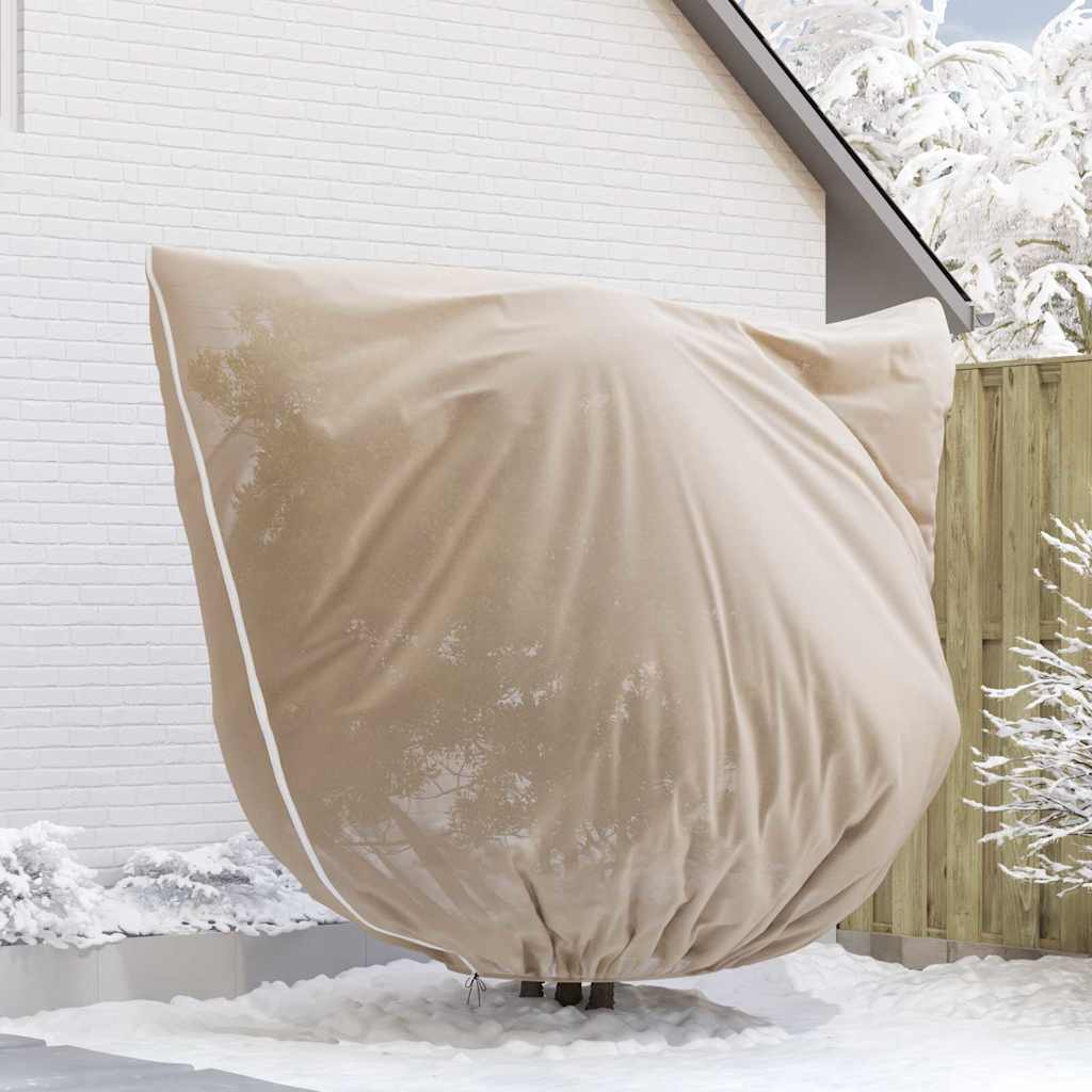 Wintervlies mit Reißverschluss 4 Stk. 70 g/m² 1x1,55 m
