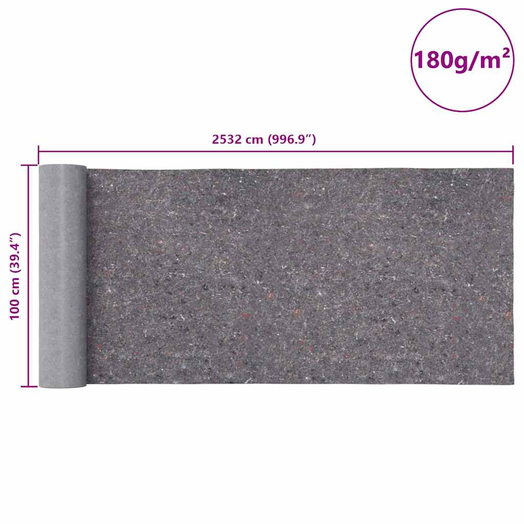 Rutschfestes Malervlies 50 m 180 g/m² Grau