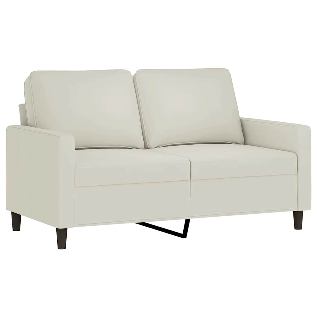 3-tlg. Sofagarnitur mit Kissen Rosa Samt