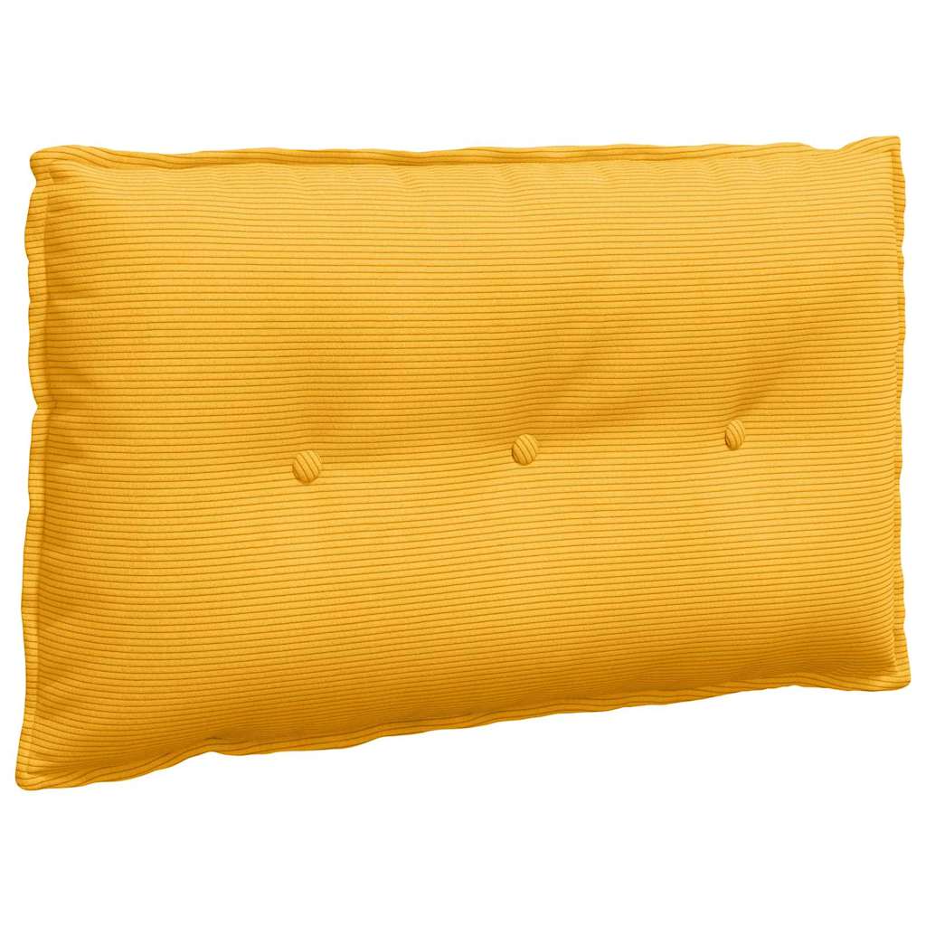 Rückenkissen Hellgrau 50 x 45 cm Cordstoff