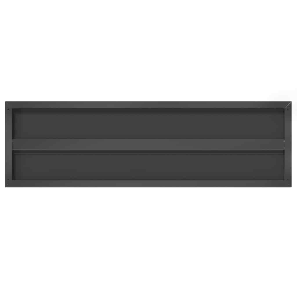 Wandregale 2 Stk. 100x40 cm Silbern Edelstahl