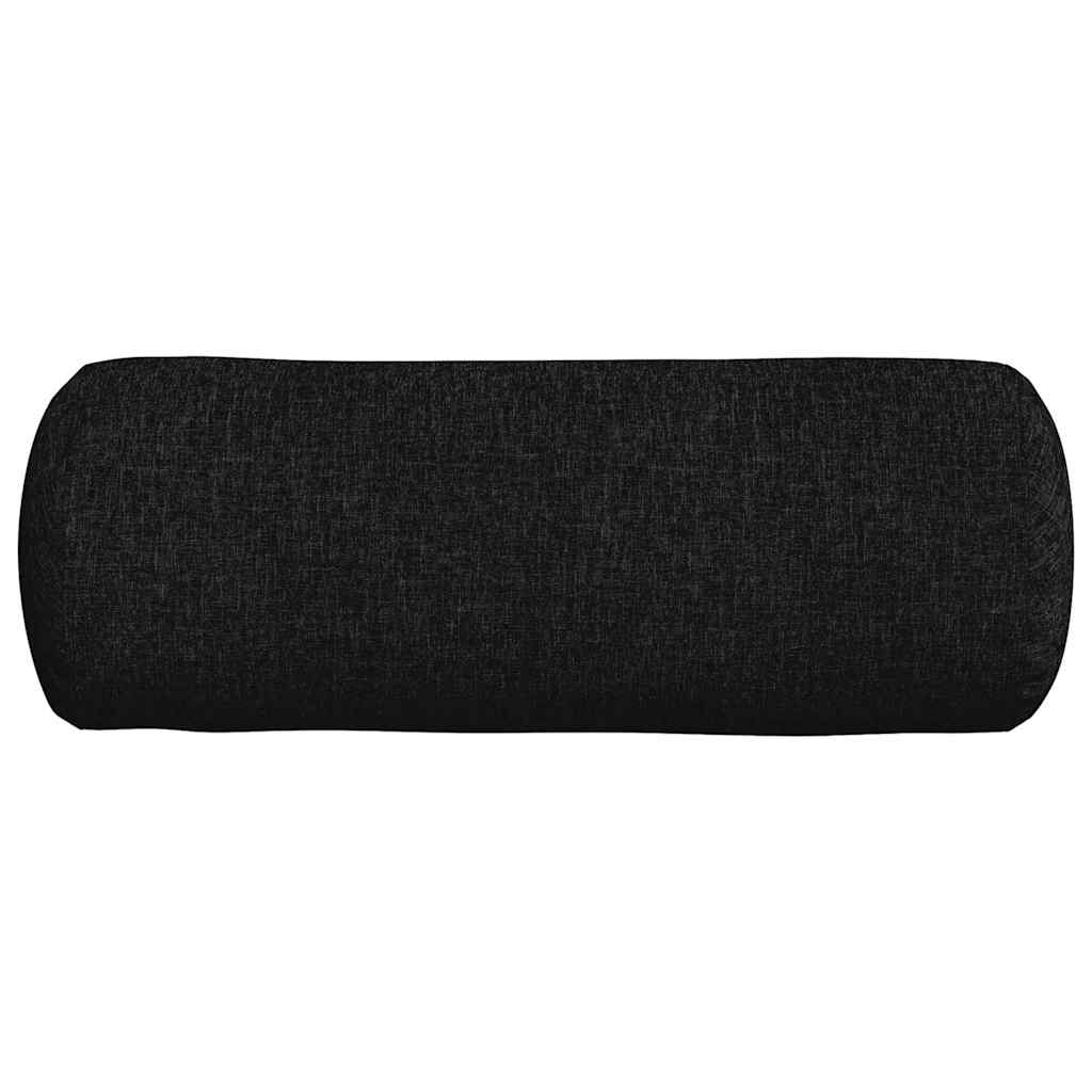 Bolsterkissen 2 Stück Hellgrau Ø 15 x 40 cm Stoff