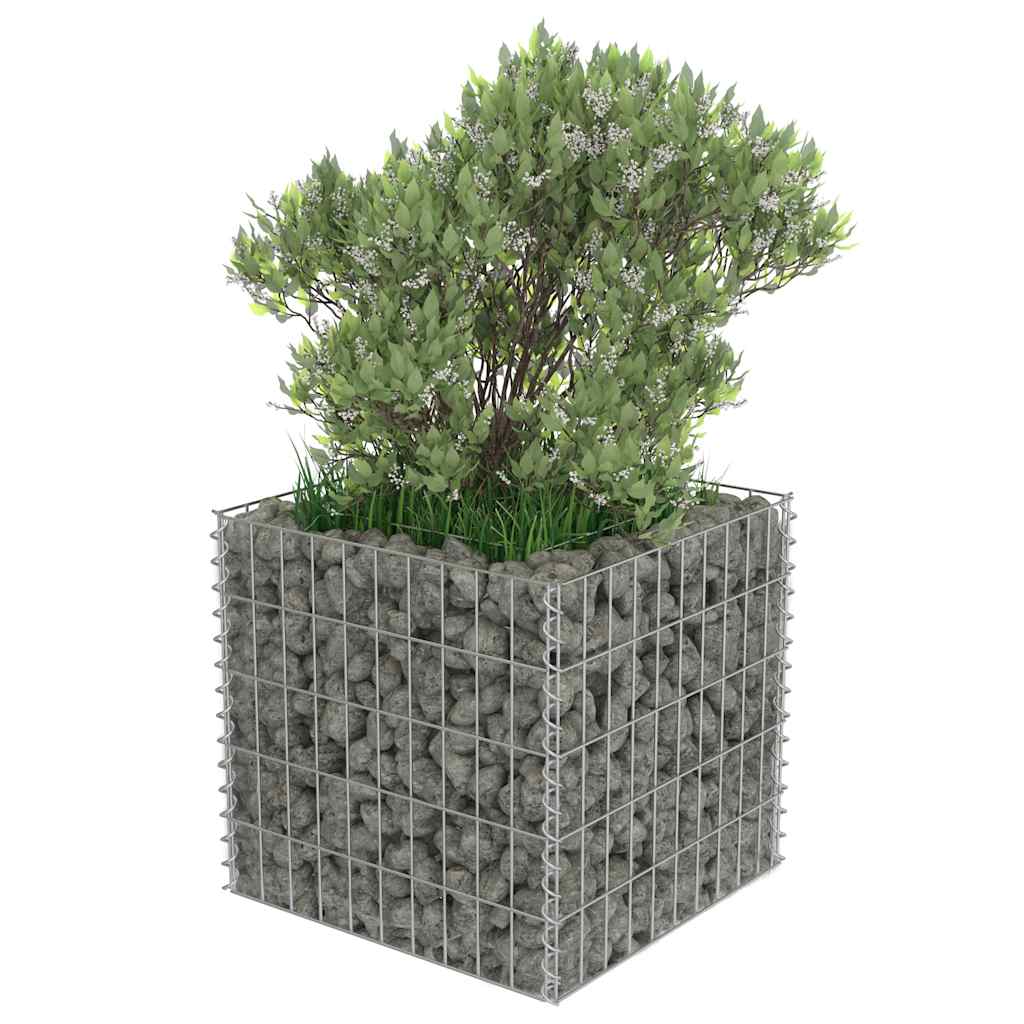 Gabionen-Hochbeet Verzinkter Stahl 450×90×100 cm