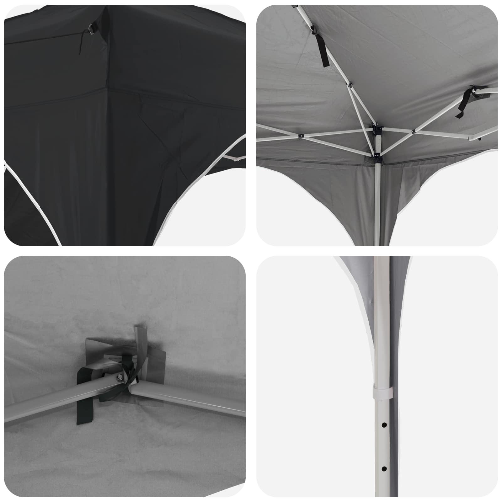 Pop-up Partyzelt 194 x 194 x 245 cm Creme