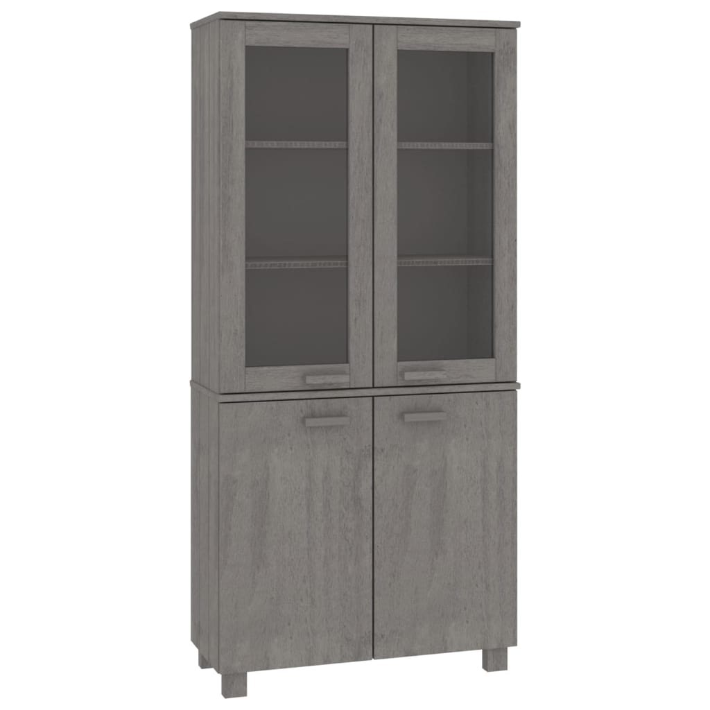 Highboard HAMAR Massivholz Kiefer Honigbraun