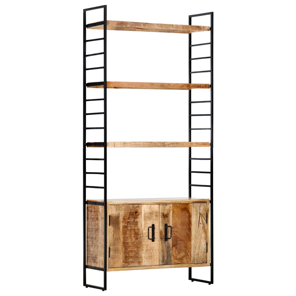 Bücherregal 4 Ebenen 80x30x180 cm Altholz Massiv