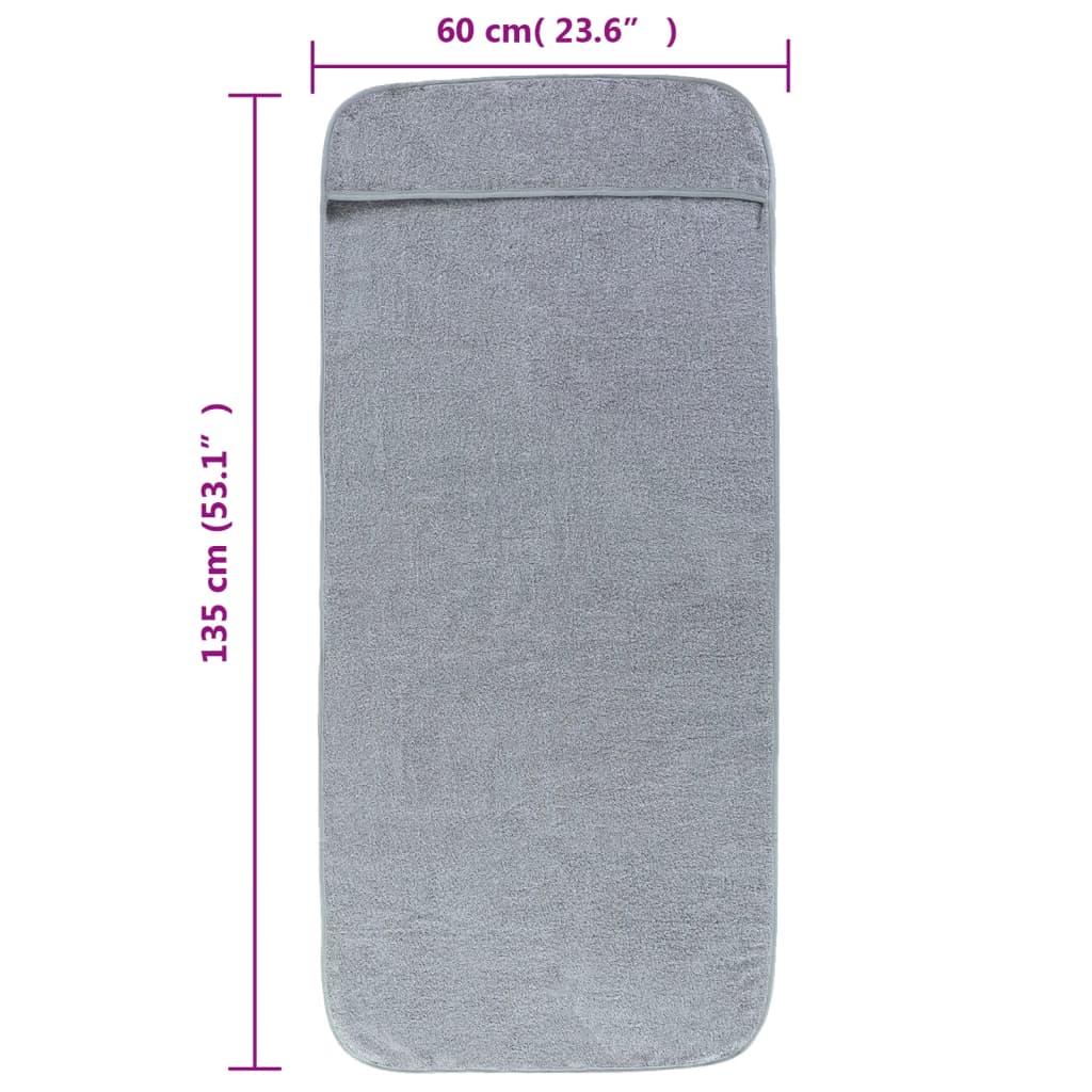 Strandtücher 4 Stk. Weiß 60x135 cm Stoff 400 GSM
