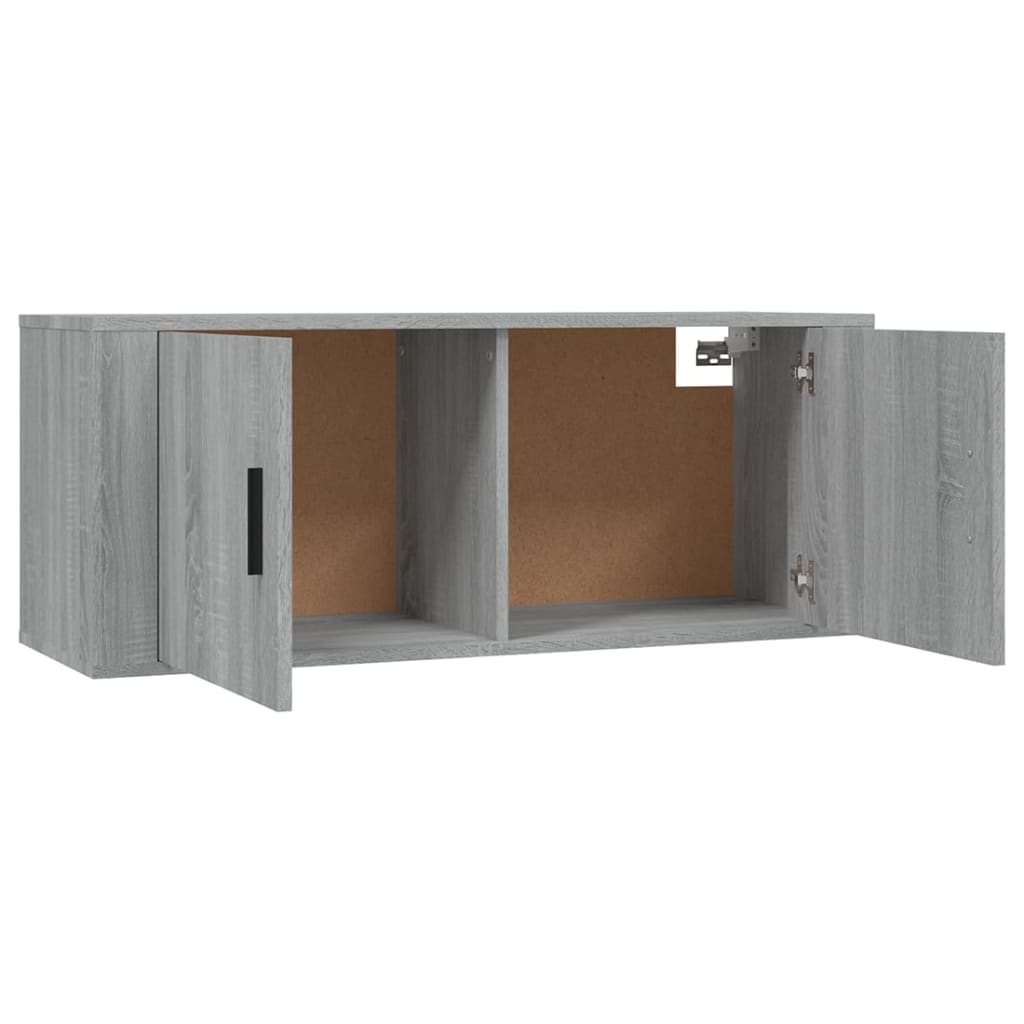 3-tlg. TV-Schrank-Set Weiß Holzwerkstoff