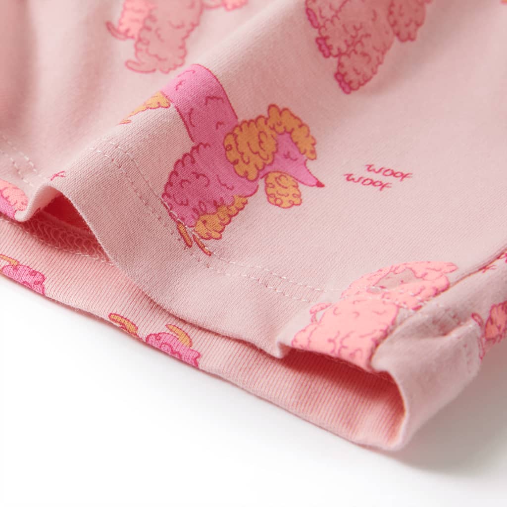 Kinderpyjama mit Kurzen Ärmeln Hellrosa 92