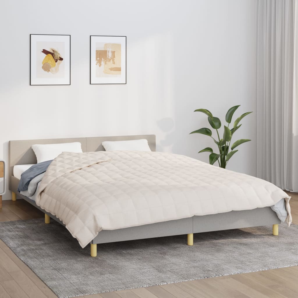 Gewichtsdecke Grau 122x183 cm 5 kg Stoff