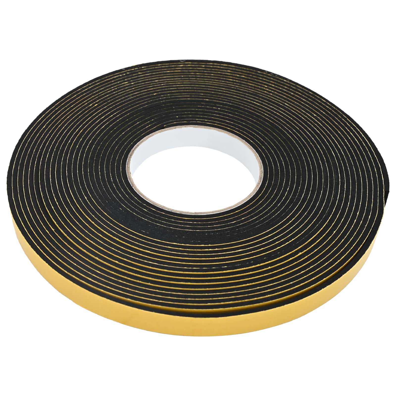 Selbstklebendes Schaumstoffband Schwarz 10mm x 10m CR-Schaum