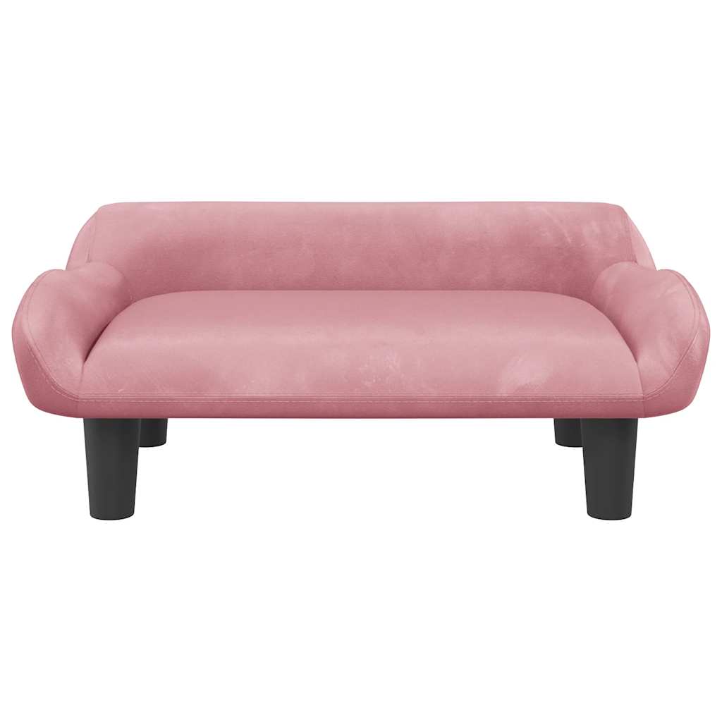 Hundebett Creme 70x40x24 cm Stoff