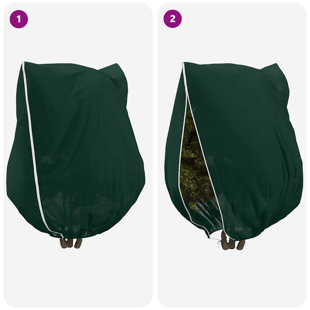 Wintervlies mit Reißverschluss 4 Stk. 70 g/m² 1x1,55 m