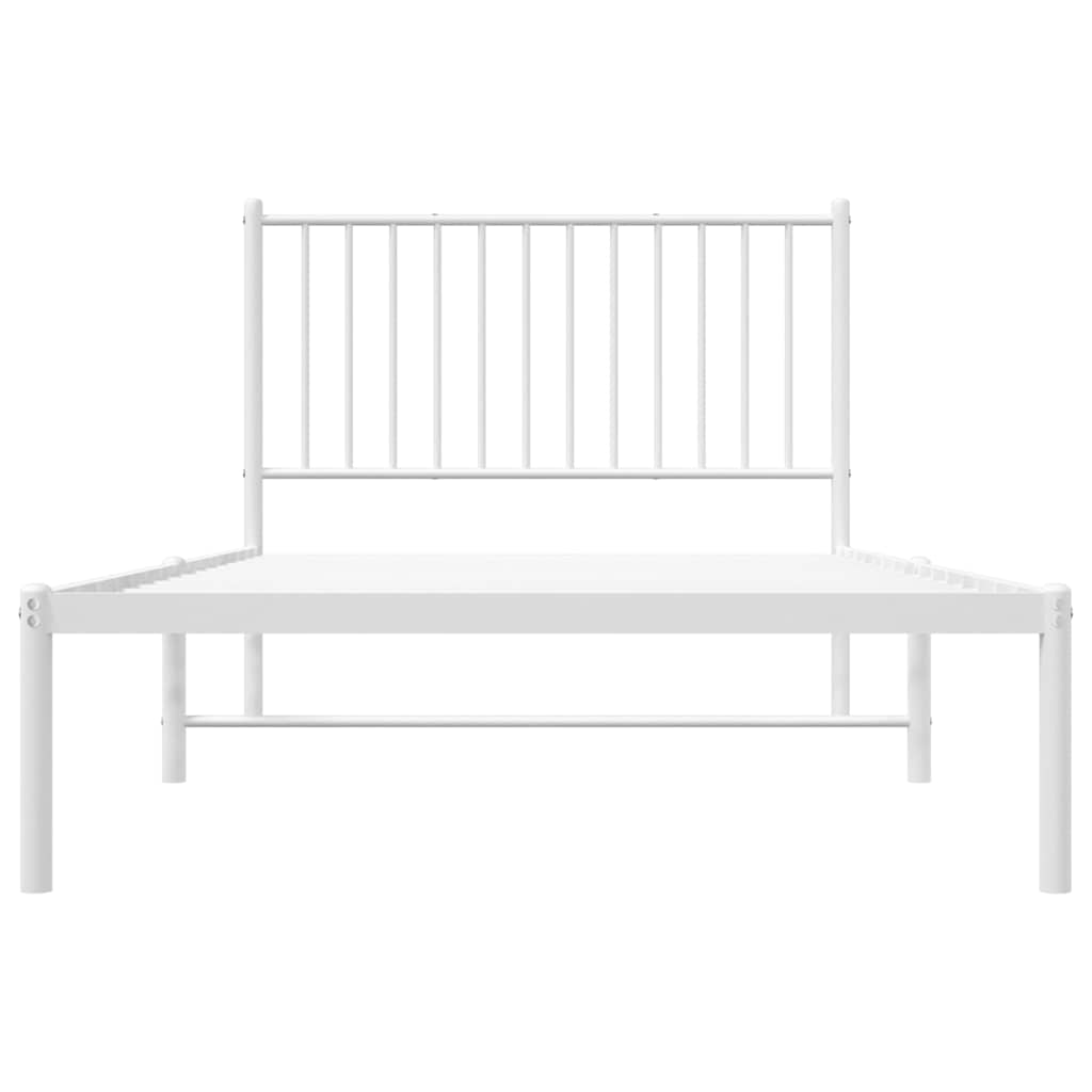 Bettgestell Metall Schwarz 75x190 cm