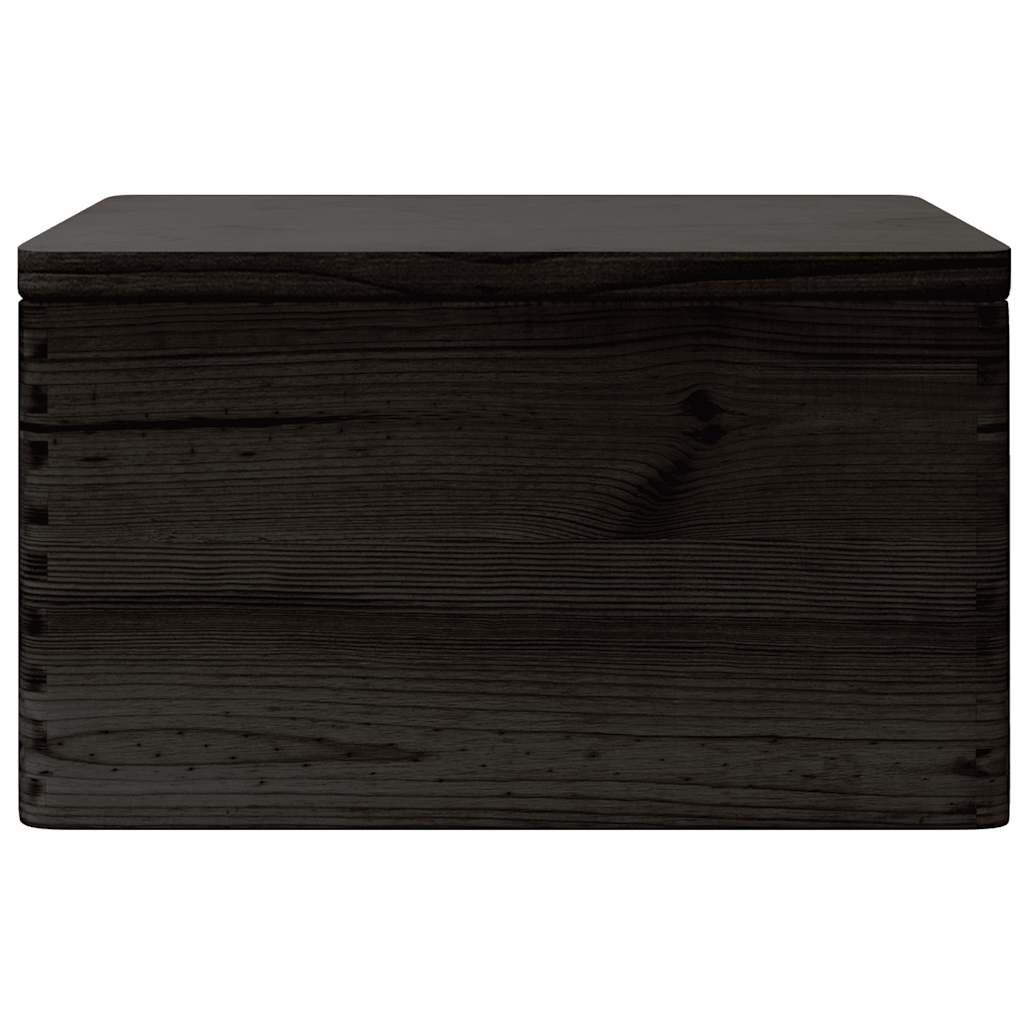 Holzkiste mit Deckel 40x30x13 cm Massivholz Kiefer