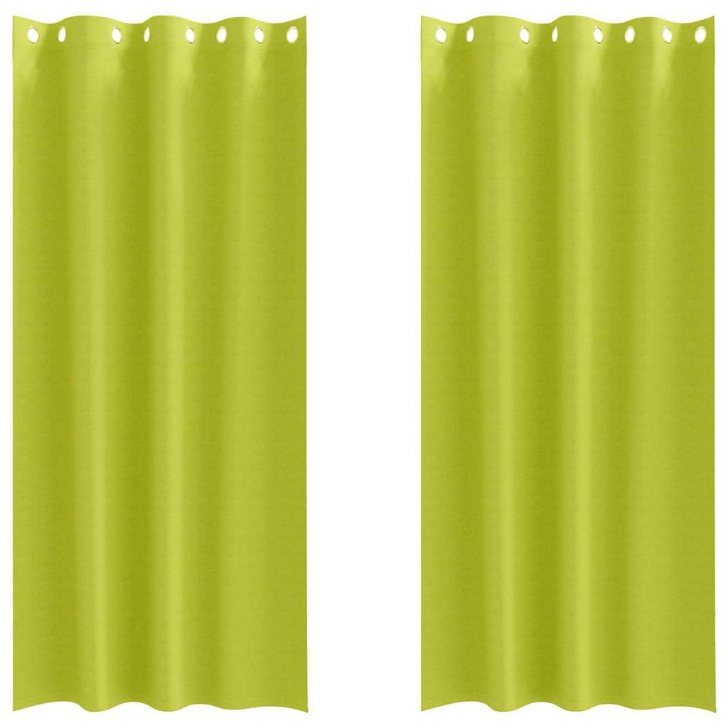 Verdunkelungs-Vorhänge mit Ringen 2 pcs Beige 140 x 140 cm