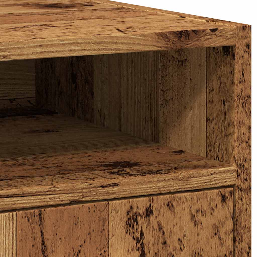 Beistellschrank mit Rollen Weiß 33x38x60 cm Holzwerkstoff