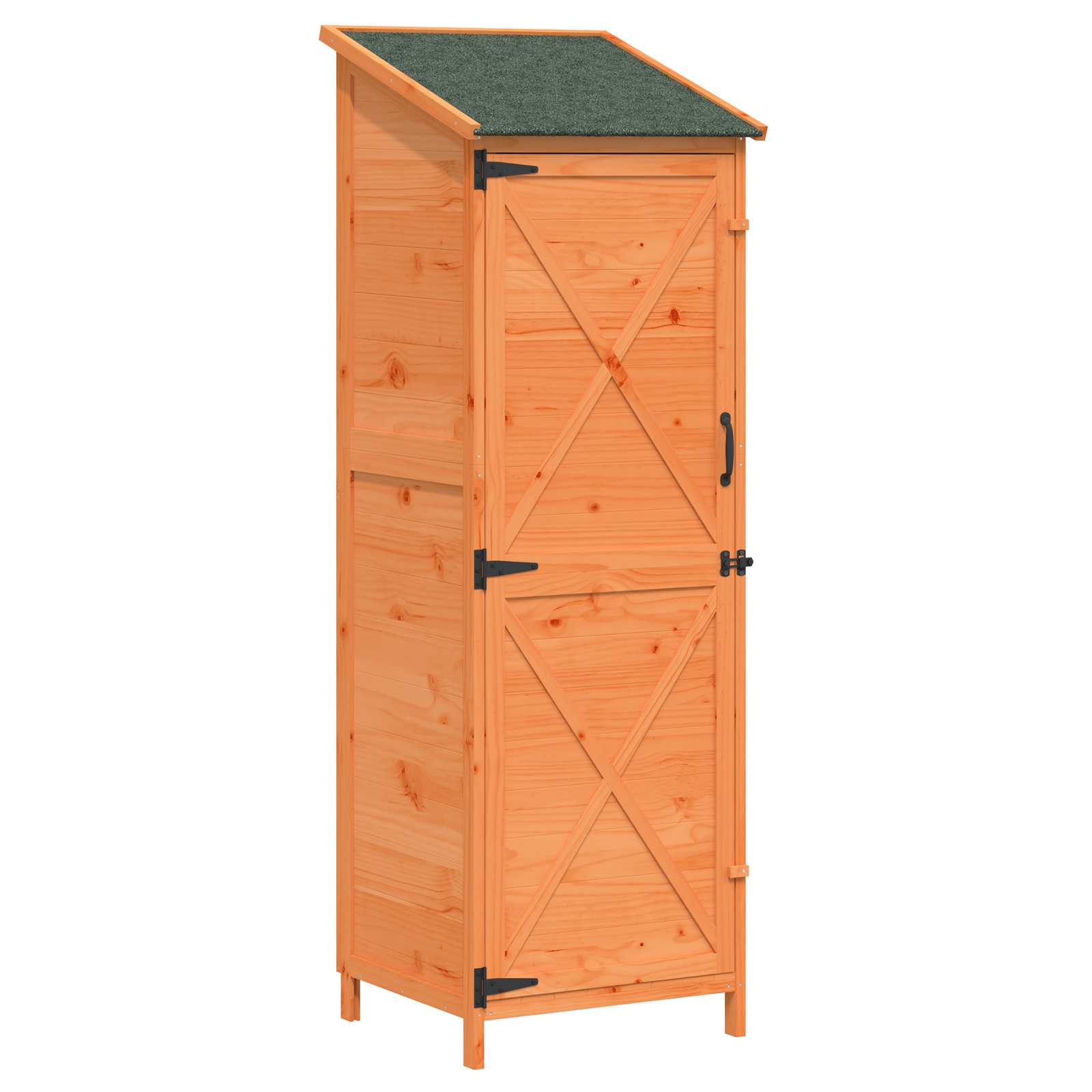 Gartenschuppen Natur 59,5 x 56 x 113,5 cm Massivholz aus Fichte