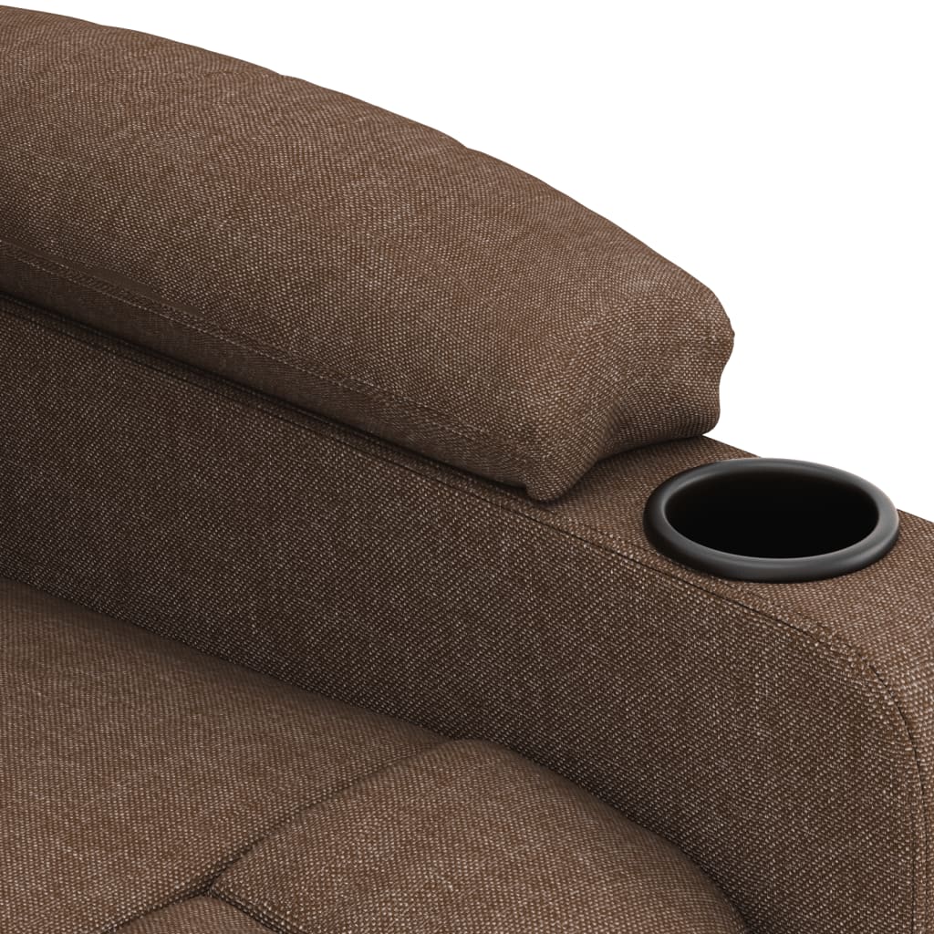 Relaxsessel Elektrisch Braun Stoff