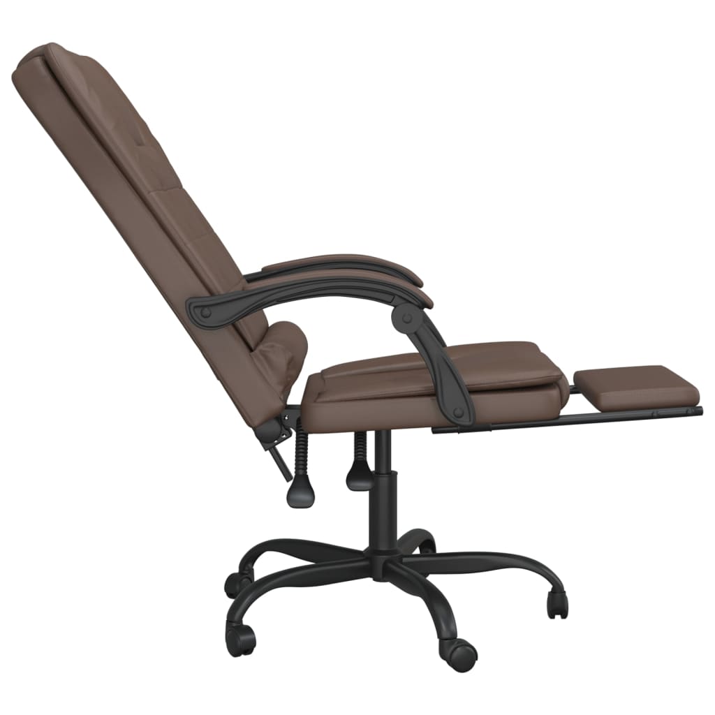 Bürostuhl mit Massagefunktion Schwarz Kunstleder