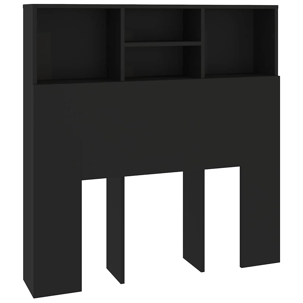 Bett-Kopfteil mit Ablagen Weiß 100x19x103,5 cm