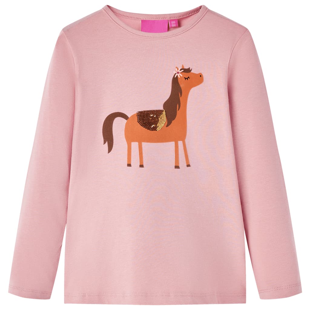 Kinder-Langarmshirt Marineblau 116