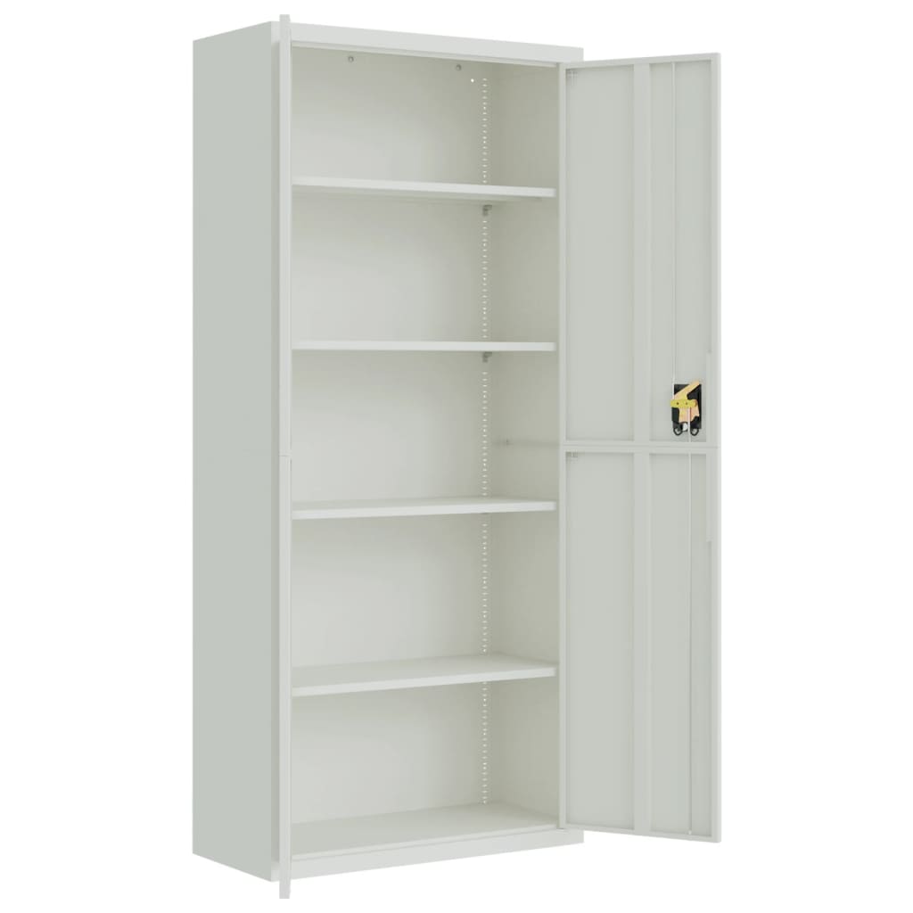 Aktenschrank Weiß 90x40x110 cm Stahl